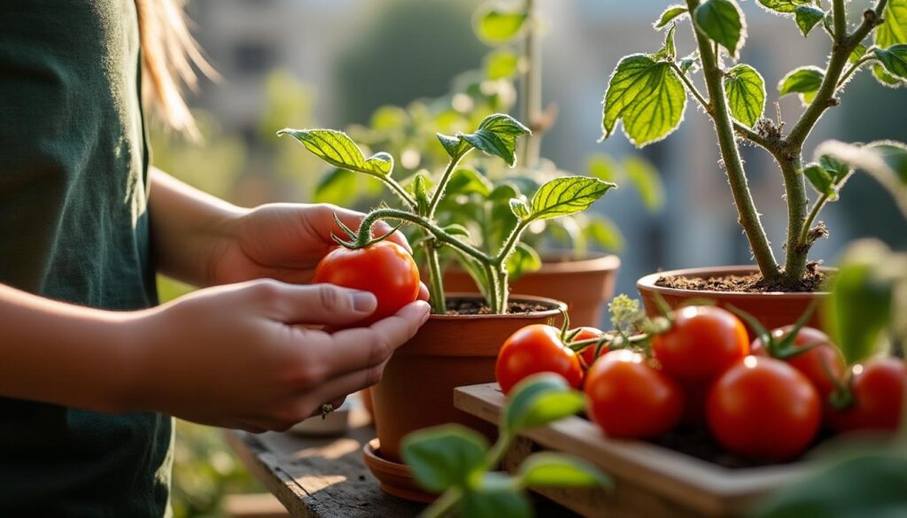Comment réussir le palissage au potager pour les tomates sur un balcon ?