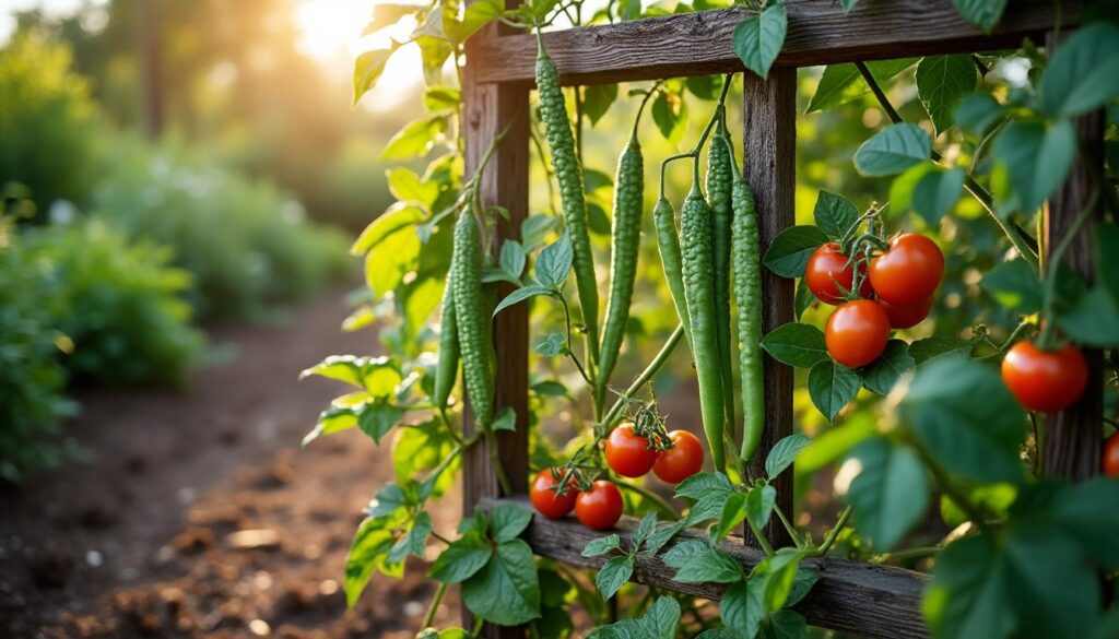 Quelles sont les meilleures techniques de palissage au potager pour les légumes grimpants ?