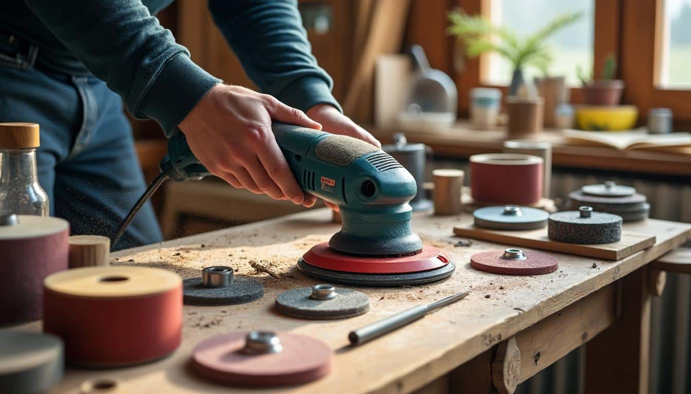 Illustration: Les accessoires indispensables pour équiper votre perceuse en ponceuse adaptée