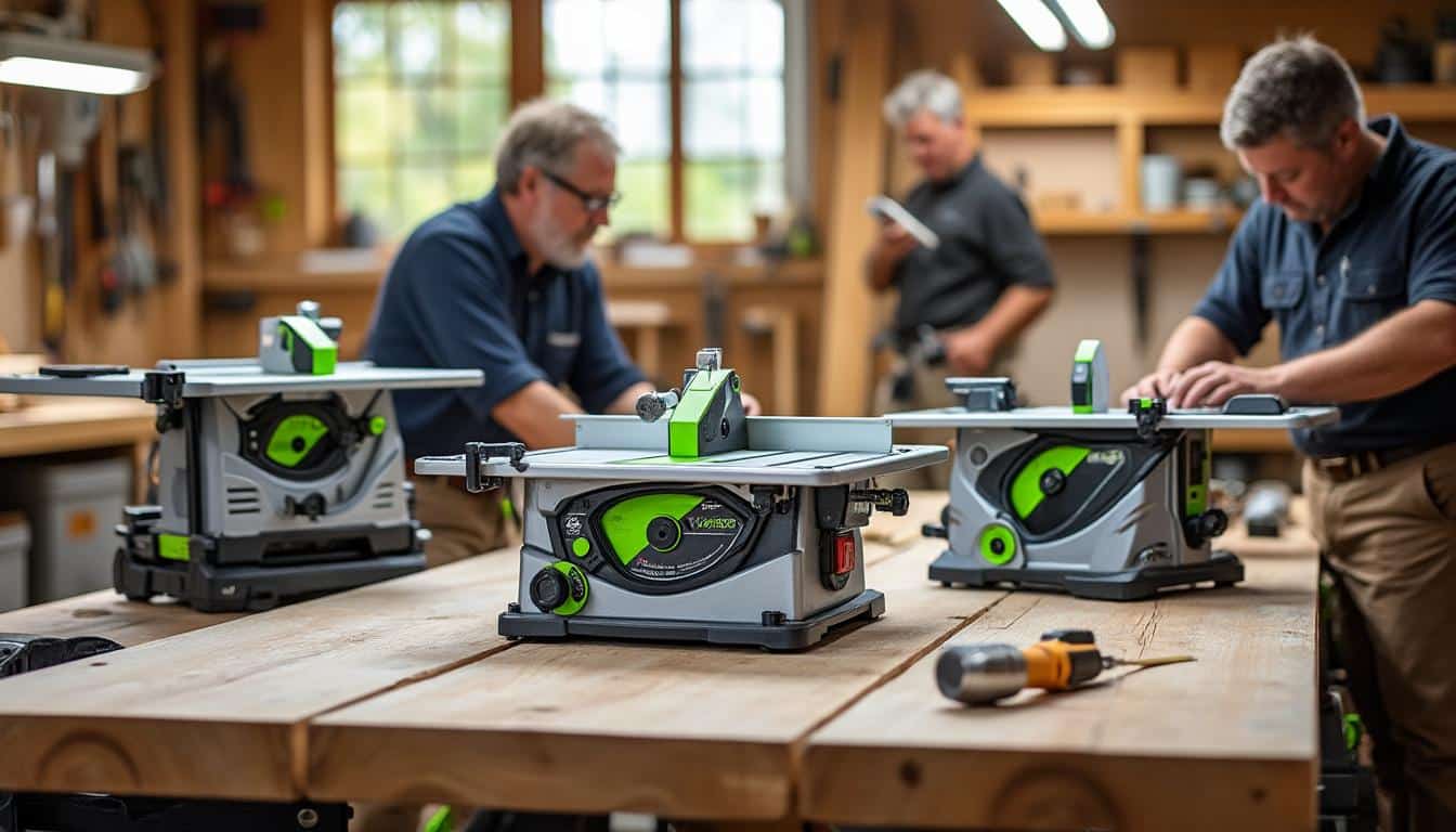 Illustration: Comparer les modèles phares de scies sur table Festool : fonctionnalités et choix selon l’usage
