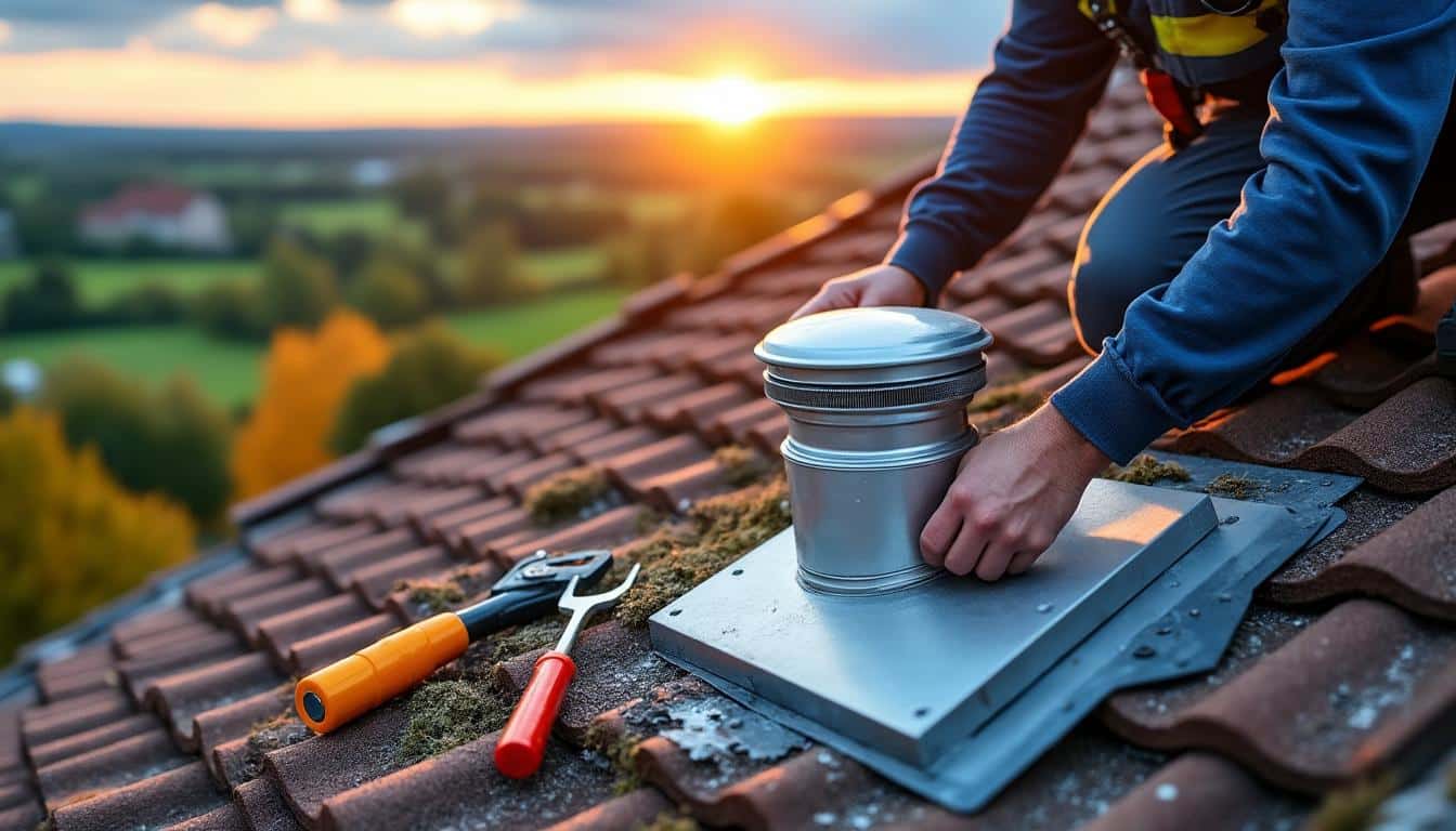 Illustration: Comprendre le rôle essentiel du chapeau de toiture dans une installation VMC 160