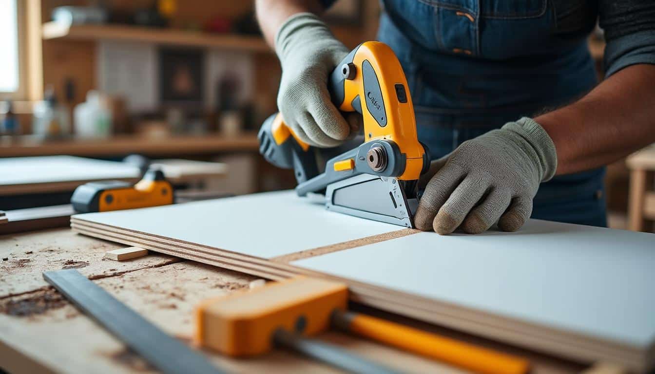 Illustration: Comment couper du mélaminé sans éclat avec une scie sauteuse : méthodes et conseils pratiques