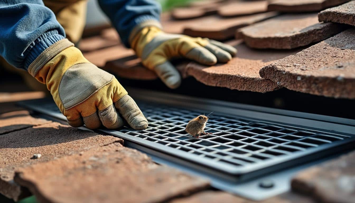 Illustration: Comprendre l’utilité d’une grille anti rongeur pour protéger la toiture