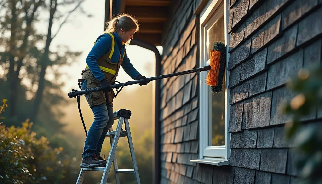 Kit de nettoyage de toiture avec perche télescopique : guide complet