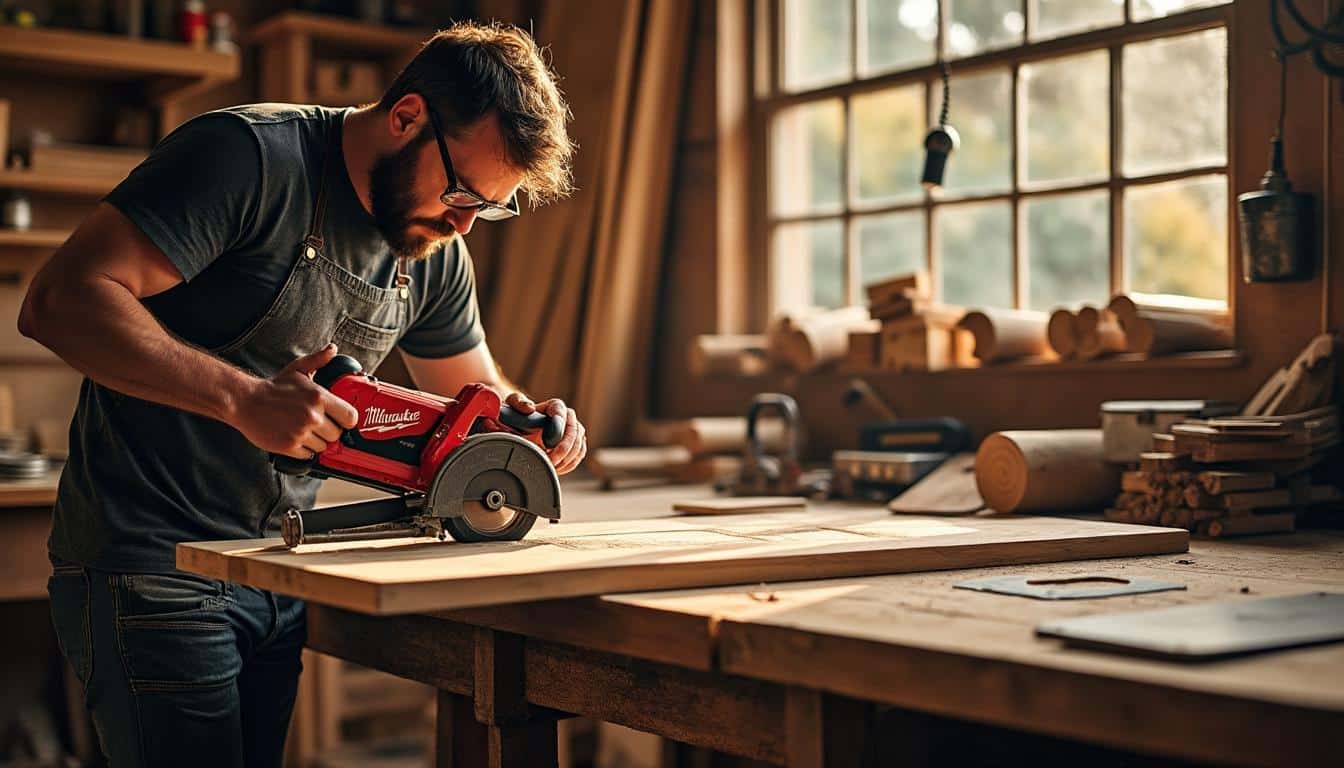 Illustration: Pourquoi opter pour une scie circulaire filaire Milwaukee dans vos travaux ?