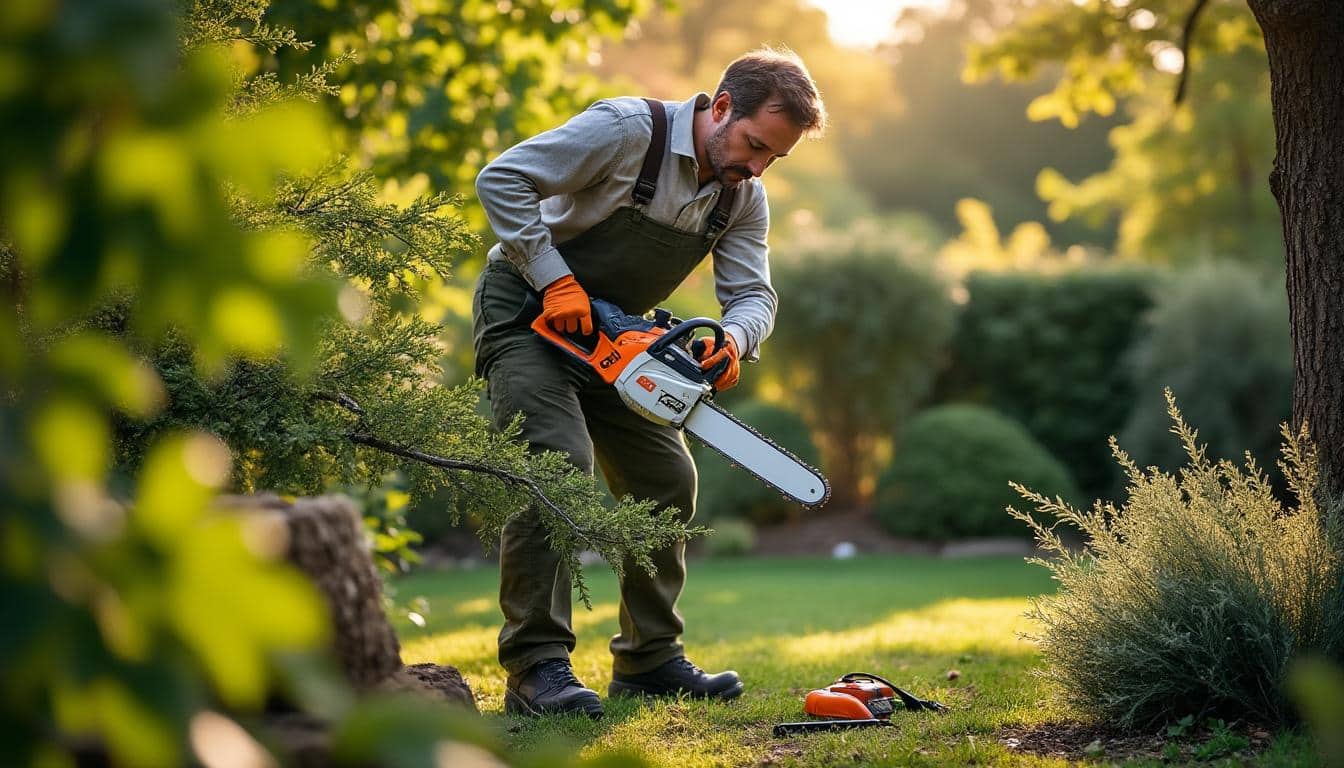Illustration: Pourquoi choisir une scie Stihl à batterie pour vos travaux de jardin ?