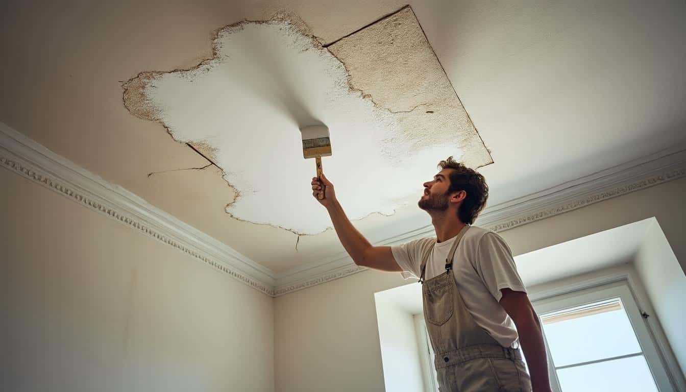Peinture pour plafond fissuré : conseils pour une rénovation réussie