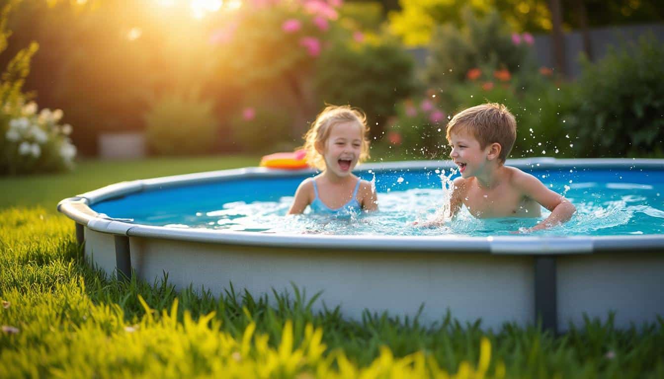 Piscine hors sol ronde en acier : robustesse et design facile à installer