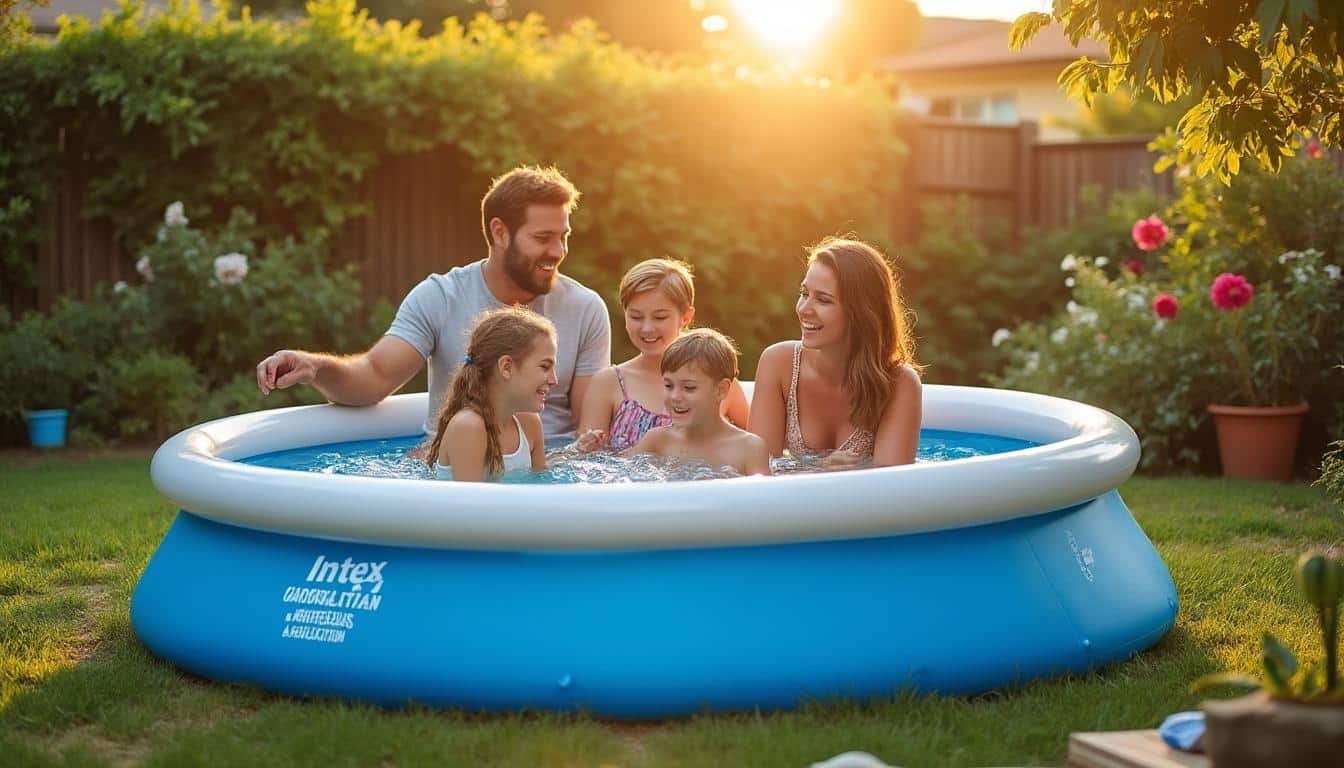 Illustration: Comment choisir et installer une piscine hors sol Intex adaptée à votre jardin