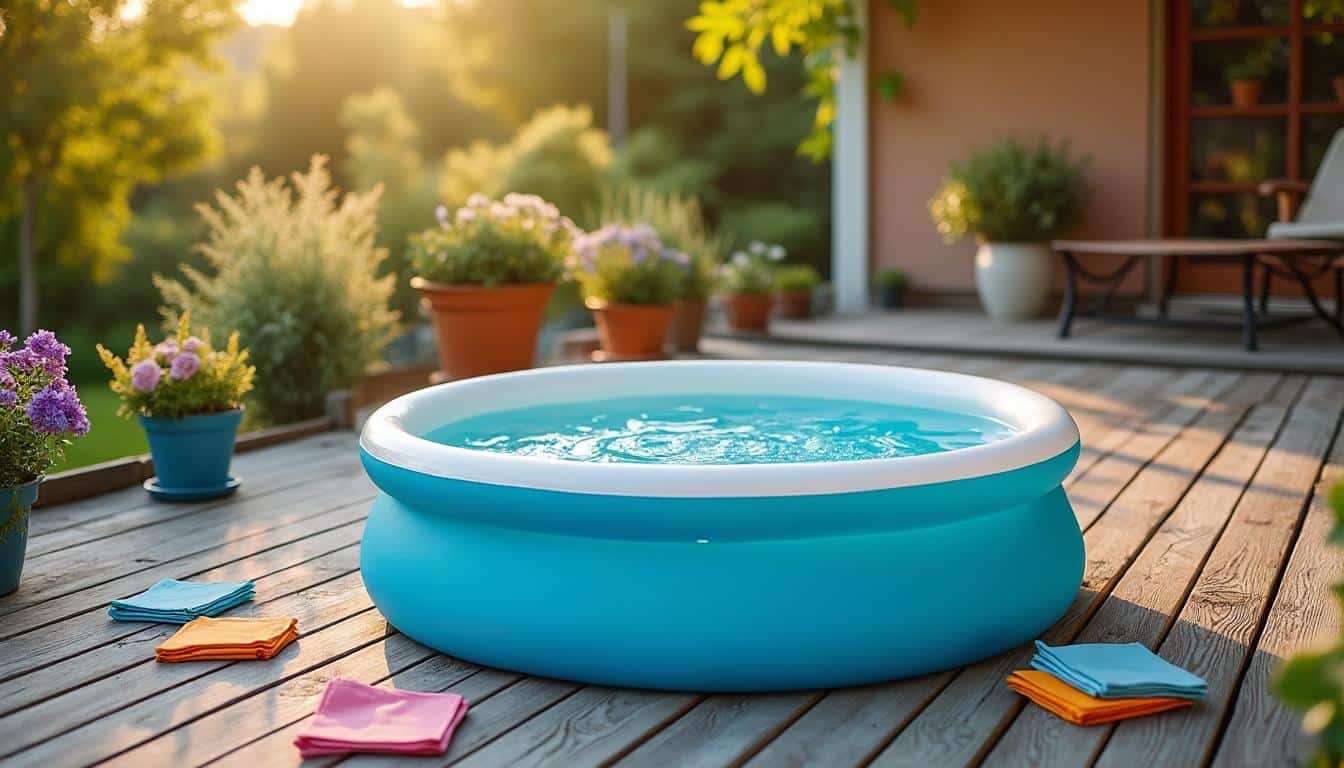 Mini piscine hors sol à coque rigide : compact, solide et design