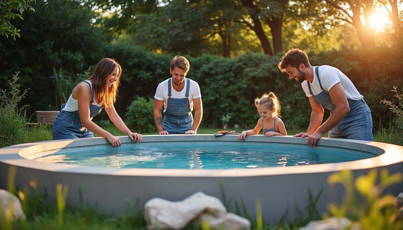 Piscine en béton hors sol : robustesse et installation facile