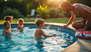 Piscine ronde hors sol en acier : robustesse et design élégant