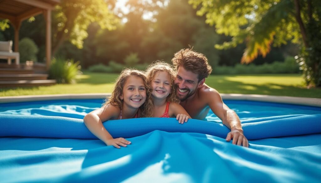 Tapis de sol épais pour piscine : protection et confort durable